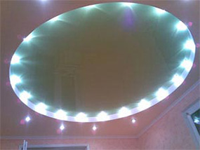 освещения натяжного потолка